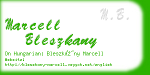 marcell bleszkany business card